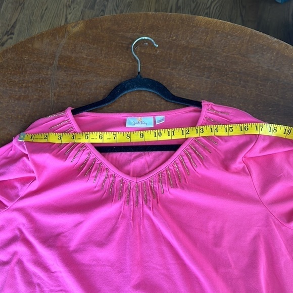 Quarter Factory Pink Sunbust Top Size Large - Picture 9 of 11